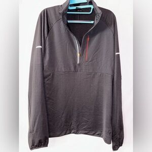 Men’s Black Lightweight Shirt Jacket with Reflective Accents